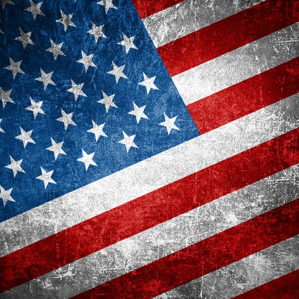 USA flag on the wall. United States of America — Stock Photo, Image