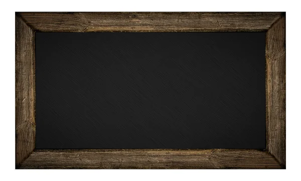 白で隔離空古い黒板 — ストック写真