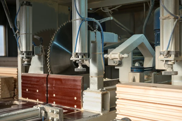 Image of machine for cutting the profiled bars — Stock Photo, Image