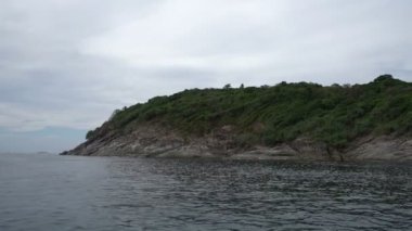 Seascape. Tropik adada görünümü. Tayland
