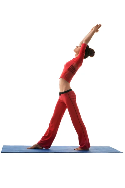 Foto de una joven armoniosa practicando yoga —  Fotos de Stock