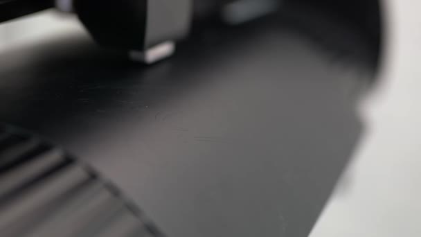Mekanisme mesin cetak modern di bengkel profesional — Stok Video