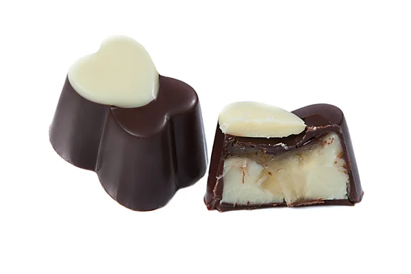 Delicioso bastón de caramelo con relleno de coco — Foto de Stock