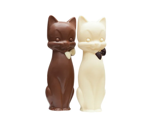 Imagen de dos deliciosos gatos de chocolate —  Fotos de Stock