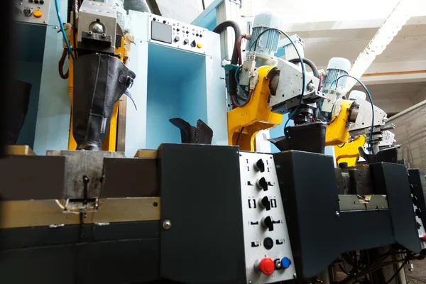 Otomatik makineleri, ayakkabı imalatı için — Stok fotoğraf