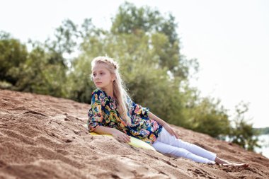 Park tatil pretty genç kız resim