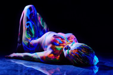 Stüdyo çekim çekici fantezi kadının yalan