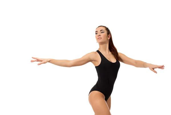 Dreamy female dancer posing at camera — Stock Photo, Image