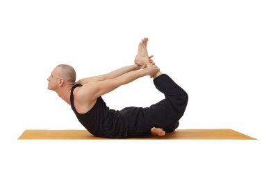 Studio egzersiz yoga eğitmeni görüntüsünü