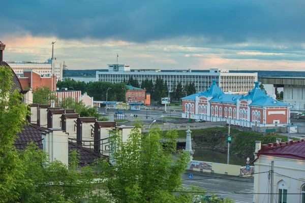 Architectuur van Tomsk stad. Russische Federatie — Stockfoto