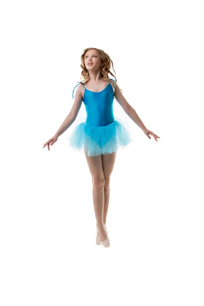 Adorable little ballerina posing in motion — Stock Photo, Image