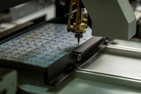 Precise machine for manufacturing LED panels — Stock Photo, Image