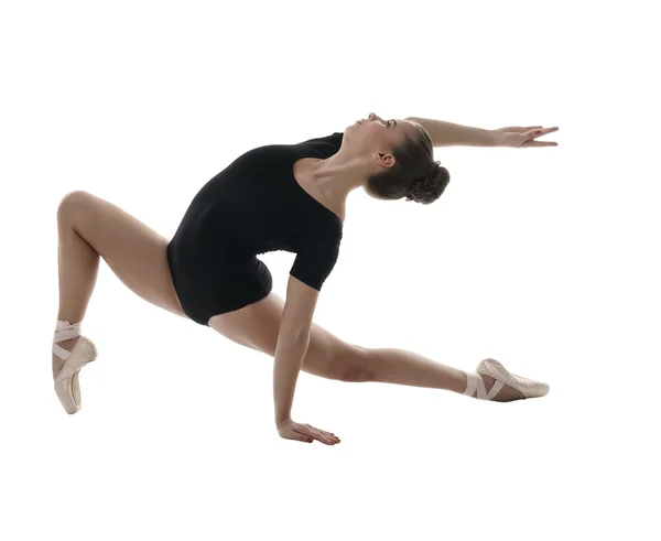 Ballet. Graceful dancer poses during rehearsal — Stock Photo, Image