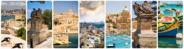 kolaj Malta sights ve sembolleri