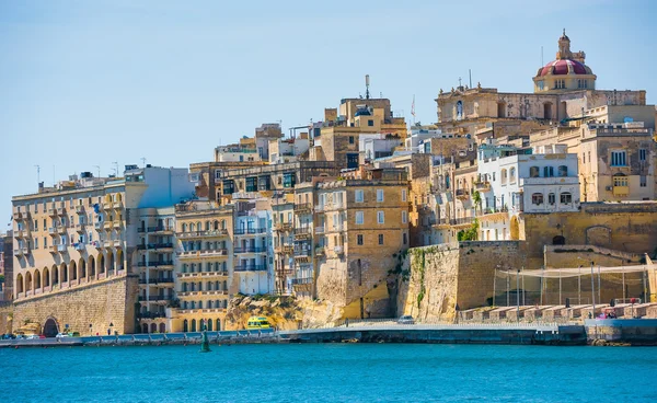 Valletta denizden görüntüleyin — Stok fotoğraf