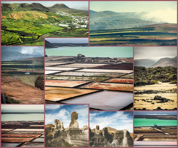 Pitoresk manzaralarına ve Lanzarote Kanarya Adaları'nda manzaraları — Stok fotoğraf