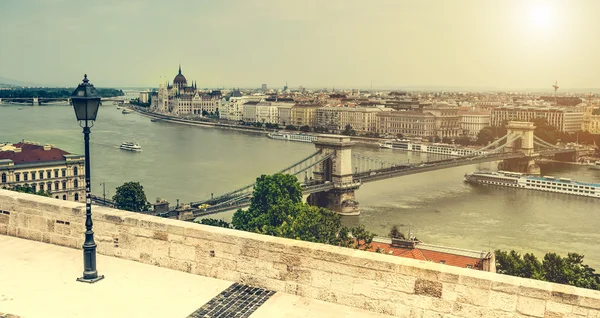 Budapeşte ve Tuna görüntüleme — Stok fotoğraf