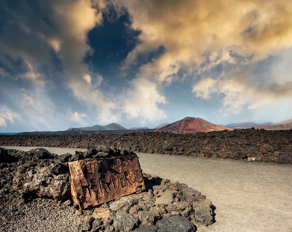 Los Hervideros al tramonto — Foto Stock