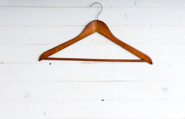 Houten kleren hanger — Stockfoto