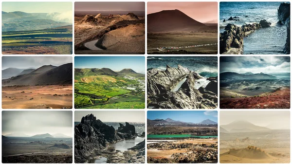 Rocky coast in Lanzarote Royalty Free Stock Photos