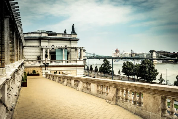The lower part of Buda castle — Stock Photo, Image