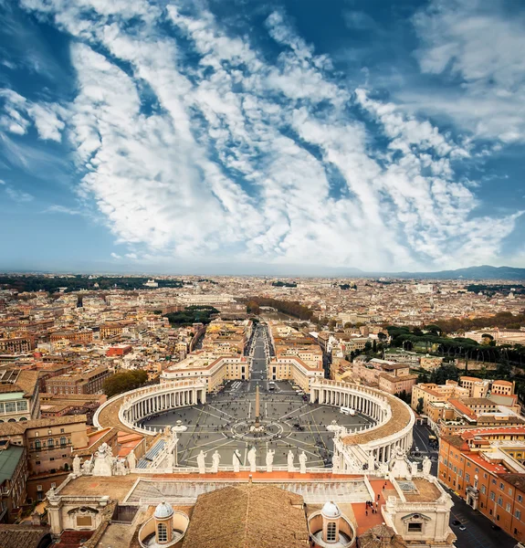 Blick aus dem Petersdom — Stockfoto