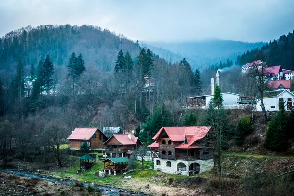 Karpatlar pitoresk köy muhteşem manzara