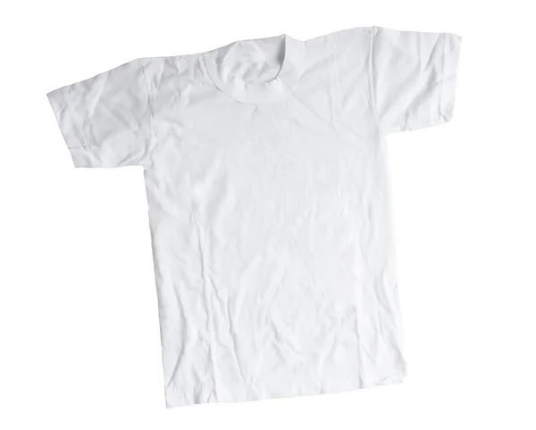 T-shirt de algodão branco — Fotografia de Stock