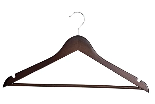 Wooden clothes hanger — Stock Photo, Image