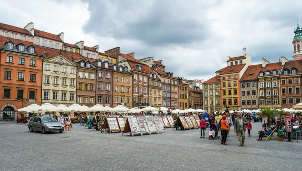 Market square in Warsaw — Stock Photo, Image