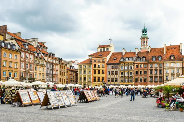 Market square in Warsaw — Stock Photo, Image