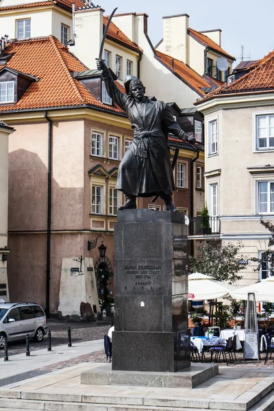 Estatua de Jan Kilinski en Varsovia — Foto de Stock