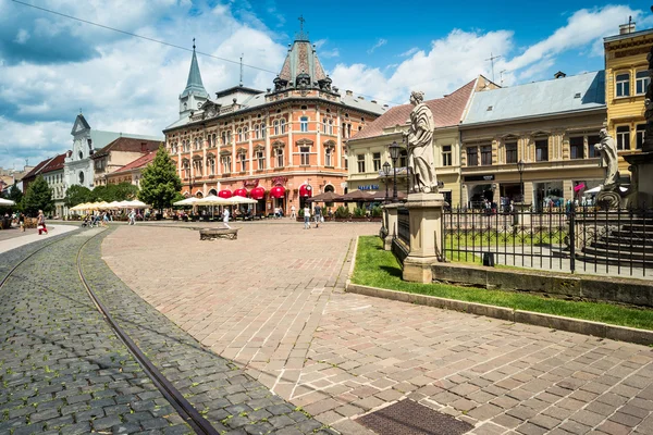 View on central street of Kosice — Stock Photo, Image