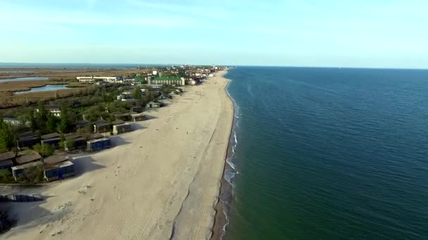 Costa de la bahía en la región de Odessa, Ucrania — Vídeo de stock