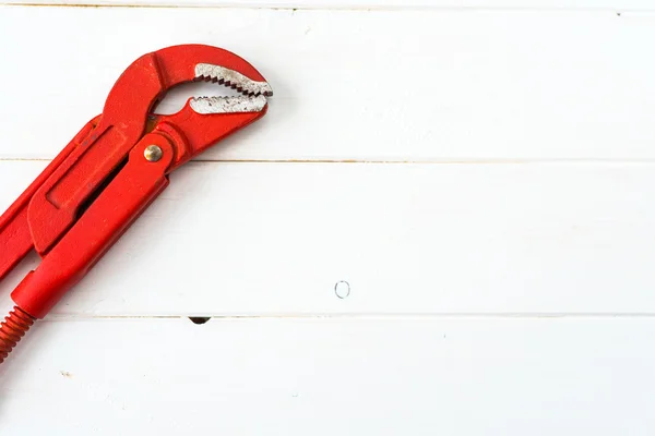 Red adjustable wrench — Stock Photo, Image