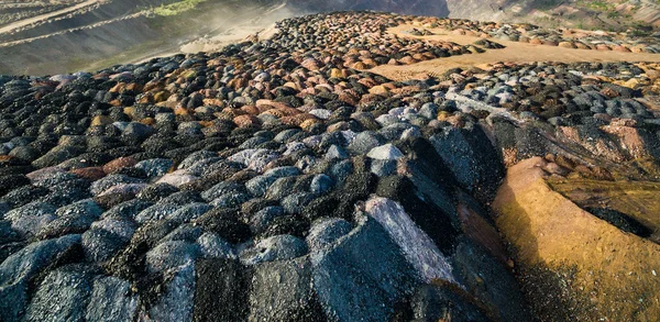Gesteinsablagerungen aus Steinbrüchen — Stockfoto