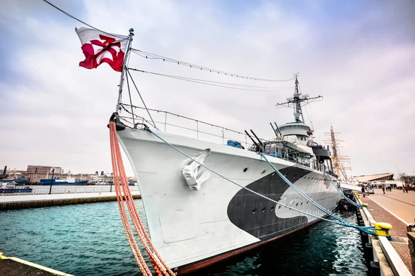 Nave da guerra a Gdynia — Foto Stock