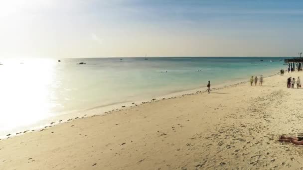 Yükseklikten timelapse Afrika deniz kıyısı güzel görünümü — Stok video