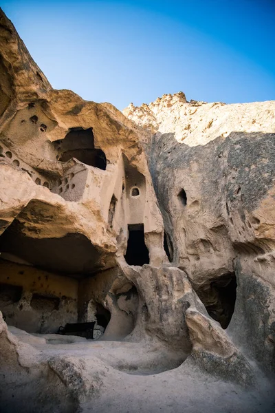 Mur Extérieur Étonnant Monastère Selime Cappadoce Turquie — Photo