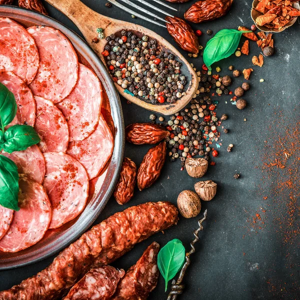 Various snack sausages — Stock Photo, Image