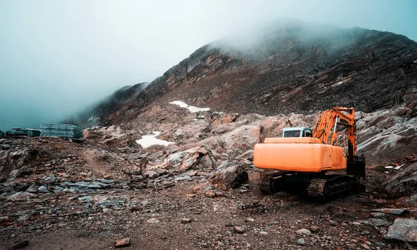 Surface de coupe bulldozer des Alpes — Photo
