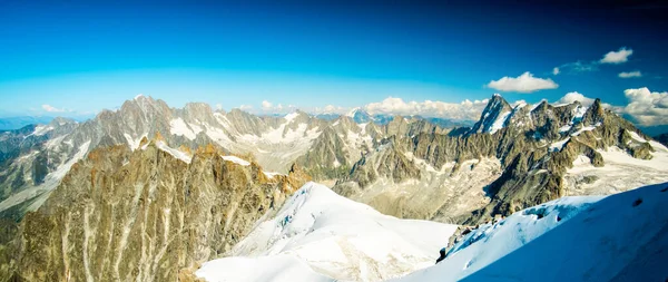 Panorama of alpine mountains — Stock Photo, Image