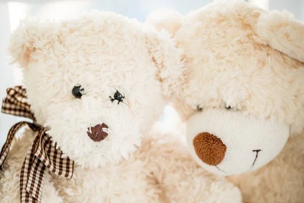 Een paar pluche teddyberen — Stockfoto