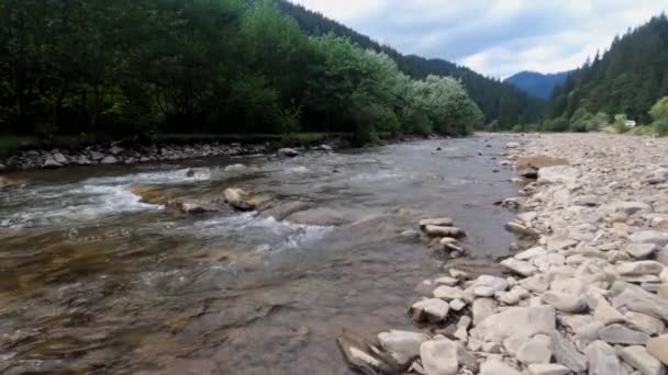 Bela paisagem com rio — Vídeo de Stock