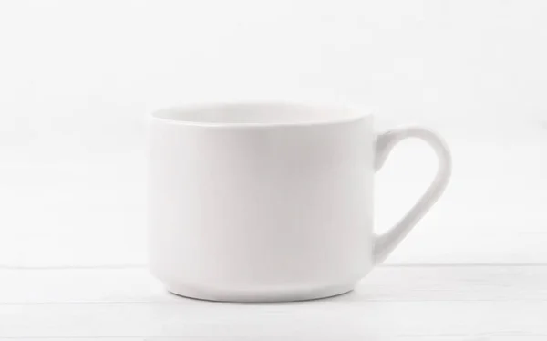 하얀 빈 컵 — 스톡 사진