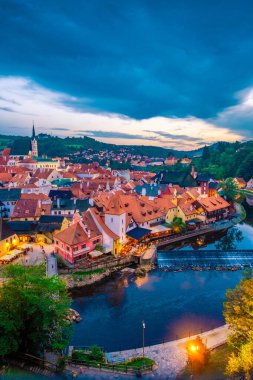 Çek Krumlov 'da Akşam