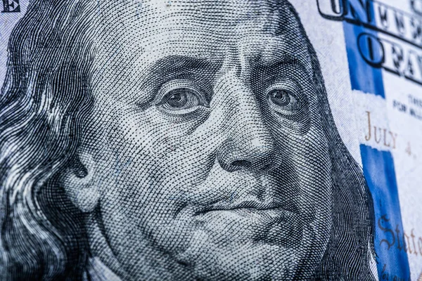 Benjamin Franklin på dollarsedeln — Stockfoto