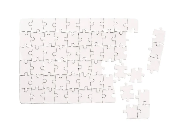 Rechteckige Puzzle-Attrappe — Stockfoto