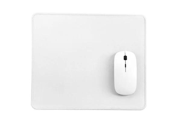 Computer mouse on mouse pad — Stock Photo, Image