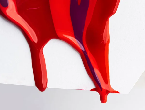 Rosso versato smalto per unghie — Foto Stock
